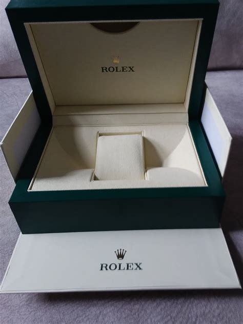 real rolex watch box|empty Rolex watch box.